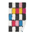 thumbnail image 1 of Yayeee 2 Pack Hand Towels for Bathroom 100% Cotton 16" x 28" Kitchen Towel, White Checkered Pattern, 1 of 7
