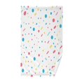 thumbnail image 1 of Yayeee 2 Pack Hand Towels for Bathroom 100% Cotton 16" x 28" Soft Absorbent Kitchen Towel, White Retro Pattern, 1 of 7