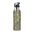 thumbnail image 1 of Yayeee 20oz Insulated Water Bottle Double Wall Stainless Steel with Flip Straw Lid, Cartoon Guitar Pattern, 1 of 7