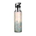 thumbnail image 1 of Yayeee 20oz Insulated Water Bottle Double Wall Stainless Steel with Flip Straw Lid, Night Deer, 1 of 7