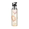 thumbnail image 1 of Yayeee 20oz Insulated Water Bottle Double Wall Stainless Steel with Flip Straw Lid, Pink Seashell, 1 of 7
