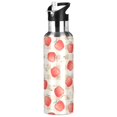 thumbnail image 1 of Yayeee 33oz Insulated Water Bottle Double Wall Stainless Steel with Flip Straw Lid, Apple Plaid Pattern, 1 of 7