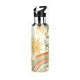 thumbnail image 1 of Yayeee 33oz Insulated Water Bottle Double Wall Stainless Steel with Flip Straw Lid, Beige Clouds, 1 of 7