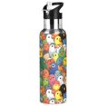 thumbnail image 1 of Yayeee 33oz Insulated Water Bottle Double Wall Stainless Steel with Flip Straw Lid, Colorful Birds Pattern, 1 of 7