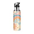 thumbnail image 1 of Yayeee 33oz Insulated Water Bottle Double Wall Stainless Steel with Flip Straw Lid, Pink Retro Sun, 1 of 7