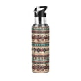 thumbnail image 1 of Yayeee 33oz Insulated Water Bottle Double Wall Stainless Steel with Flip Straw Lid, Tribal Art, 1 of 7