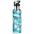 thumbnail image 1 of Yayeee 33oz Insulated Water Bottle Double Wall Stainless Steel with Flip Straw Lid, Vibrant Cat Pattern, 1 of 7