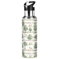 thumbnail image 1 of Yayeee 33oz Insulated Water Bottle Double Wall Stainless Steel with Flip Straw Lid, Watercolor Horses Pattern, 1 of 7