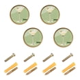 thumbnail image 1 of Yayeee 4 Pack Cabinet Knobs with Screws Round Zinc Drawer Pulls for Kitchen, Light Green Martini, 1 of 9