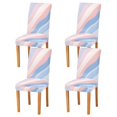 thumbnail image 1 of Yayeee 4 Pack Dining Chair Covers Stretch Parson Chairs Slipcovers Seat Protector, Abstract Blue, 1 of 6