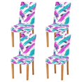 thumbnail image 1 of Yayeee 4 Pack Dining Chair Covers Stretch Parson Chairs Slipcovers Seat Protector, Abstract Drawing, 1 of 6