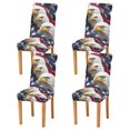 thumbnail image 1 of Yayeee 4 Pack Dining Chair Covers Stretch Parson Chairs Slipcovers Seat Protector, American Eagle Pattern, 1 of 6