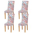 thumbnail image 1 of Yayeee 4 Pack Dining Chair Covers Stretch Parson Chairs Slipcovers Seat Protector, Art Pattern, 1 of 6