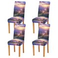 thumbnail image 1 of Yayeee 4 Pack Dining Chair Covers Stretch Parson Chairs Slipcovers Seat Protector, Beautiful Mountain, 1 of 6