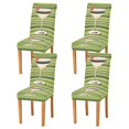 thumbnail image 1 of Yayeee 4 Pack Dining Chair Covers Stretch Parson Chairs Slipcovers Seat Protector, Black Martini, 1 of 6