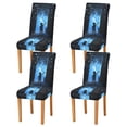 thumbnail image 1 of Yayeee 4 Pack Dining Chair Covers Stretch Parson Chairs Slipcovers Seat Protector, Blue Butterfly, 1 of 6