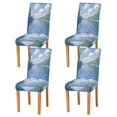 thumbnail image 1 of Yayeee 4 Pack Dining Chair Covers Stretch Parson Chairs Slipcovers Seat Protector, Blue Sky and River, 1 of 6