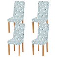 thumbnail image 1 of Yayeee 4 Pack Dining Chair Covers Stretch Parson Chairs Slipcovers Seat Protector, Cartoon Sheep Pattern, 1 of 6