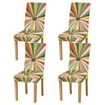 thumbnail image 1 of Yayeee 4 Pack Dining Chair Covers Stretch Parson Chairs Slipcovers Seat Protector, Colorful Cat, 1 of 6