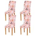 thumbnail image 1 of Yayeee 4 Pack Dining Chair Covers Stretch Parson Chairs Slipcovers Seat Protector, Cute Pink Halloween, 1 of 6