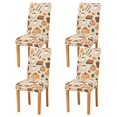 thumbnail image 1 of Yayeee 4 Pack Dining Chair Covers Stretch Parson Chairs Slipcovers Seat Protector, Fall Book, 1 of 6
