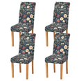 thumbnail image 1 of Yayeee 4 Pack Dining Chair Covers Stretch Parson Chairs Slipcovers Seat Protector, Floral Raspberry Pattern, 1 of 6