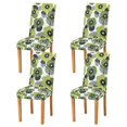 thumbnail image 1 of Yayeee 4 Pack Dining Chair Covers Stretch Parson Chairs Slipcovers Seat Protector, Gray Floral, 1 of 6