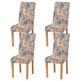 thumbnail image 1 of Yayeee 4 Pack Dining Chair Covers Stretch Parson Chairs Slipcovers Seat Protector, Gray Llama Pattern, 1 of 6