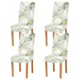 thumbnail image 1 of Yayeee 4 Pack Dining Chair Covers Stretch Parson Chairs Slipcovers Seat Protector, Gray Marble Pattern, 1 of 6