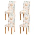 thumbnail image 1 of Yayeee 4 Pack Dining Chair Covers Stretch Parson Chairs Slipcovers Seat Protector, Gray Seashell, 1 of 6