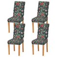 thumbnail image 1 of Yayeee 4 Pack Dining Chair Covers Stretch Parson Chairs Slipcovers Seat Protector, Green Christmas, 1 of 6