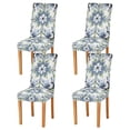 thumbnail image 1 of Yayeee 4 Pack Dining Chair Covers Stretch Parson Chairs Slipcovers Seat Protector, Green Floral, 1 of 6
