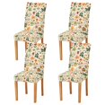 thumbnail image 1 of Yayeee 4 Pack Dining Chair Covers Stretch Parson Chairs Slipcovers Seat Protector, Leaves Pattern, 1 of 6