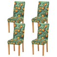 thumbnail image 1 of Yayeee 4 Pack Dining Chair Covers Stretch Parson Chairs Slipcovers Seat Protector, Orange Tree Pattern, 1 of 6