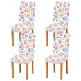 thumbnail image 1 of Yayeee 4 Pack Dining Chair Covers Stretch Parson Chairs Slipcovers Seat Protector, Pastel Easter Pattern, 1 of 6