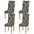 thumbnail image 1 of Yayeee 4 Pack Dining Chair Covers Stretch Parson Chairs Slipcovers Seat Protector, Peacock Feathers Pattern, 1 of 6