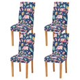 thumbnail image 1 of Yayeee 4 Pack Dining Chair Covers Stretch Parson Chairs Slipcovers Seat Protector, Pink Cartoon Truck Pattern, 1 of 6