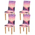 thumbnail image 1 of Yayeee 4 Pack Dining Chair Covers Stretch Parson Chairs Slipcovers Seat Protector, Pixel Floating Hearts, 1 of 6