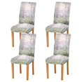 thumbnail image 1 of Yayeee 4 Pack Dining Chair Covers Stretch Parson Chairs Slipcovers Seat Protector, Purple Deer, 1 of 6