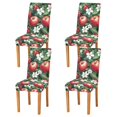 thumbnail image 1 of Yayeee 4 Pack Dining Chair Covers Stretch Parson Chairs Slipcovers Seat Protector, Red Apple Pattern, 1 of 6