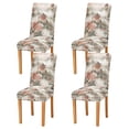 thumbnail image 1 of Yayeee 4 Pack Dining Chair Covers Stretch Parson Chairs Slipcovers Seat Protector, Red Mountain Pattern, 1 of 6