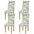 thumbnail image 1 of Yayeee 4 Pack Dining Chair Covers Stretch Parson Chairs Slipcovers Seat Protector, Snowy Mountains, 1 of 6