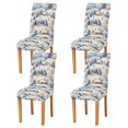 thumbnail image 1 of Yayeee 4 Pack Dining Chair Covers Stretch Parson Chairs Slipcovers Seat Protector, Snowy Winter, 1 of 6