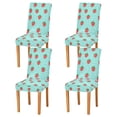 thumbnail image 1 of Yayeee 4 Pack Dining Chair Covers Stretch Parson Chairs Slipcovers Seat Protector, Strawberry Pattern, 1 of 6