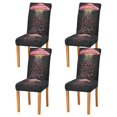thumbnail image 1 of Yayeee 4 Pack Dining Chair Covers Stretch Parson Chairs Slipcovers Seat Protector, UFO with Hearts Pattern, 1 of 6