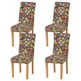 thumbnail image 1 of Yayeee 4 Pack Dining Chair Covers Stretch Parson Chairs Slipcovers Seat Protector, Vibrant Flowers, 1 of 6