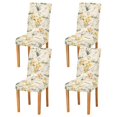 thumbnail image 1 of Yayeee 4 Pack Dining Chair Covers Stretch Parson Chairs Slipcovers Seat Protector, White Rabbits, 1 of 6