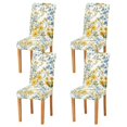 thumbnail image 1 of Yayeee 4 Pack Dining Chair Covers Stretch Parson Chairs Slipcovers Seat Protector, Yellow Floral, 1 of 6
