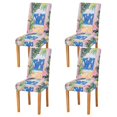 thumbnail image 1 of Yayeee 4 Pack Dining Chair Covers Stretch Parson Chairs Slipcovers Seat Protector, Yellow Seaside, 1 of 6