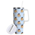 thumbnail image 1 of Yayeee 40oz Stainless Steel Tumbler with Straw and Handle Double-Wall Insulated Travel Water Bottle, Blueberry Pancake Pattern, 1 of 8